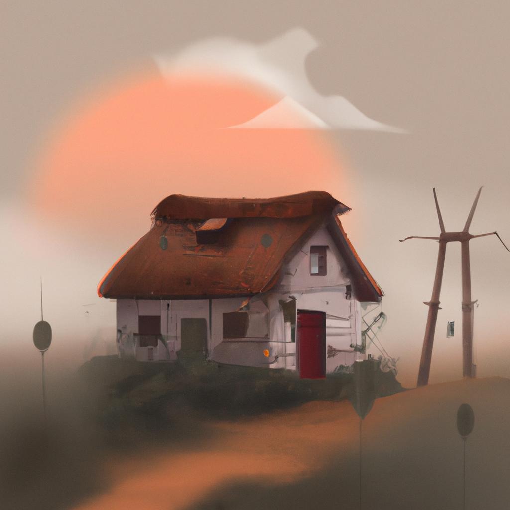 Imagem de capa do post "Descubra o Significado de Sonhar com Casa Velha!" com um desenho digital