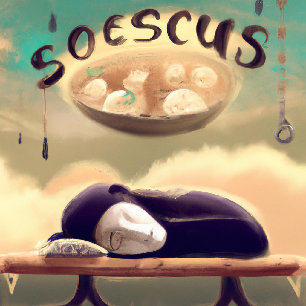Imagem de capa do post "Descubra o Significado de Sonhar com Cuscuz: Revelações Inesperadas!" com um desenho digital