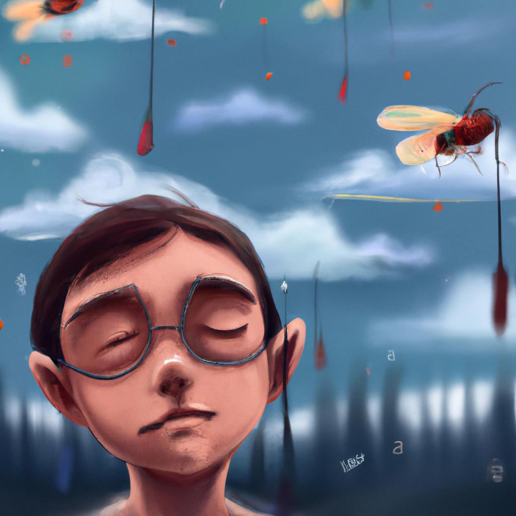 Imagem de capa do post "Descubra o Significado de Sonhar com Mosca: Surpreendente!" com um desenho digital