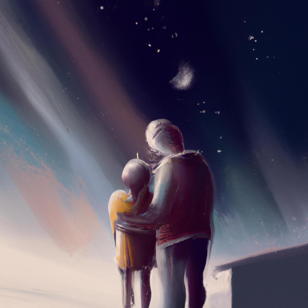 Imagem de capa do post "Descubra o Significado de Sonhar Com Pai e Mãe!" com um desenho digital