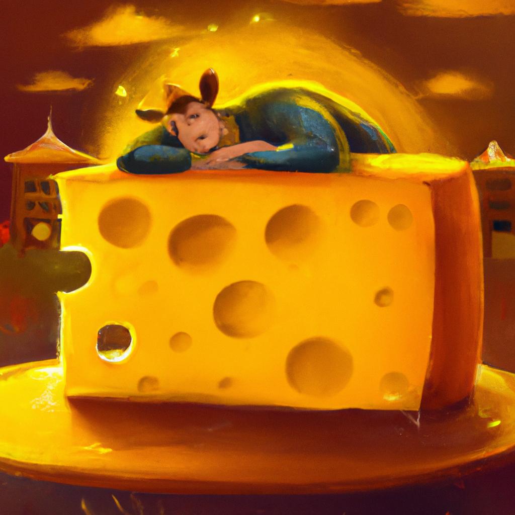 Imagem de capa do post "Descubra o Significado de Sonhar com Queijo: Surpreendentes Revelações!" com um desenho digital