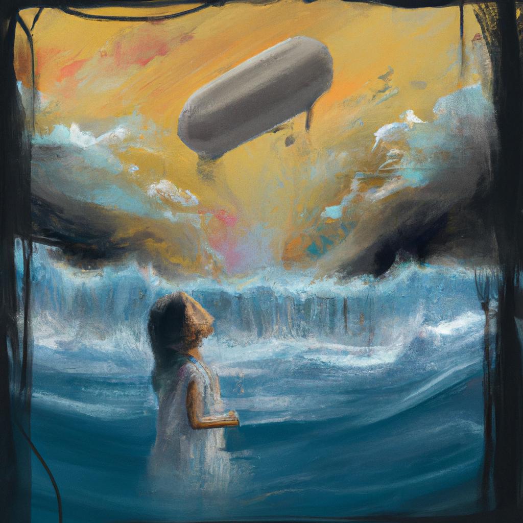 Imagem de capa do post Descubra o Significado de Sonhar com Enchente! com um desenho digital