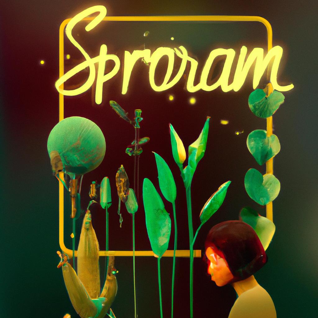 Imagem de capa do post "Significado de Sonhar com Plantas: Descubra o que Significa!" com um desenho digital