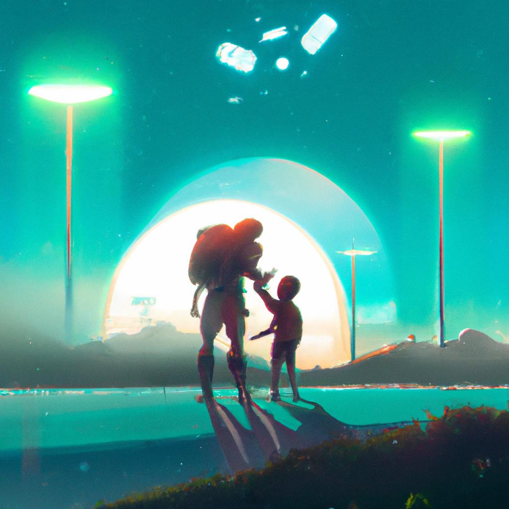 Imagem de capa do post "Sonha com Filho: Descubra o Significado dos Seus Sonhos!" com um desenho digital