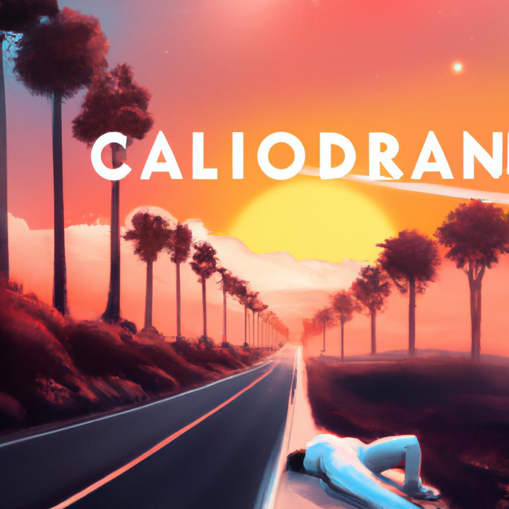 Imagem de capa do post "Sonhando com a Califórnia: Entenda o Significado dos Seus Sonhos!" com um desenho digital