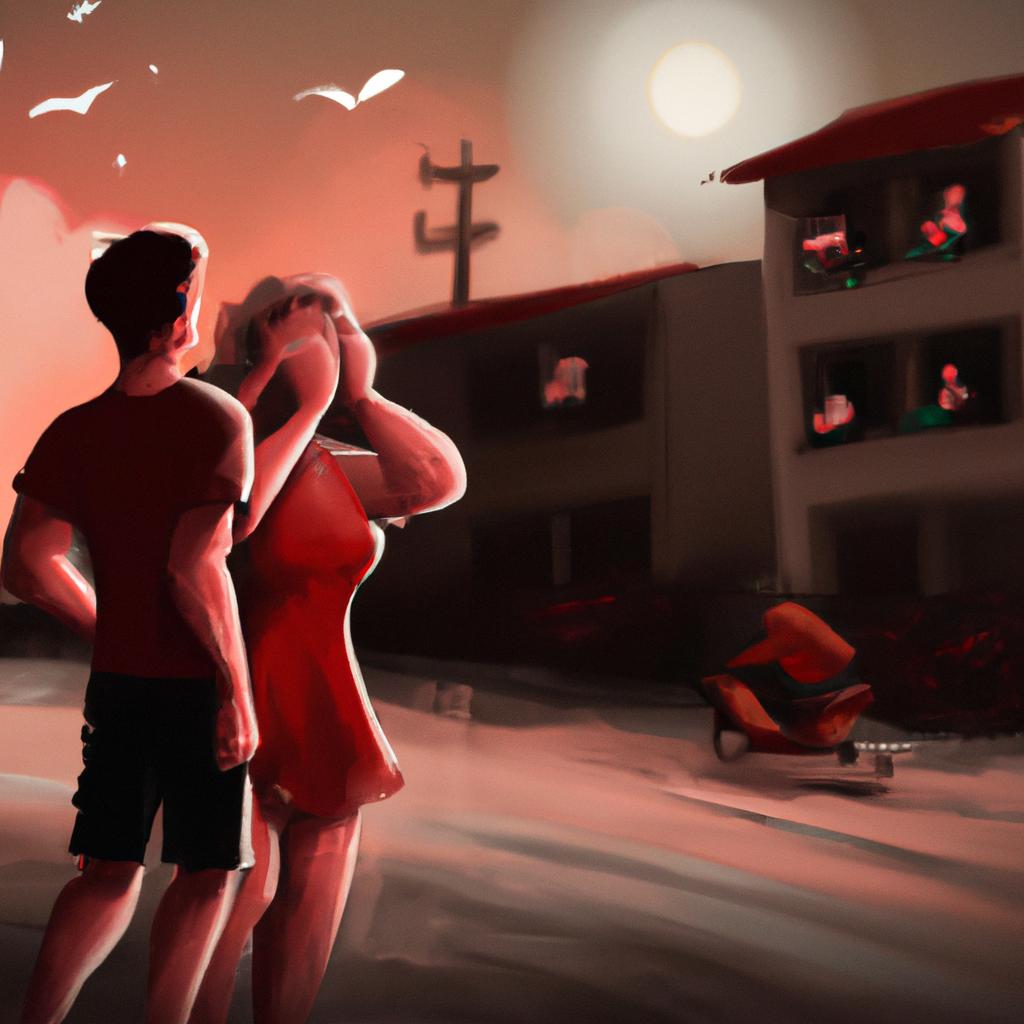 Imagem de capa do post "Brigando com o Ex Marido: Descubra o Significado de Sonhos!" com um desenho digital