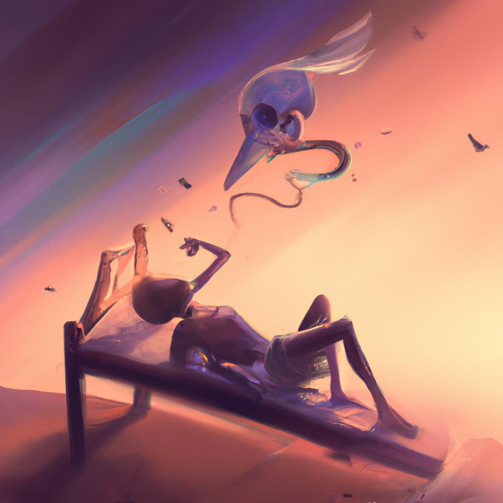 Imagem de capa do post "Sonhar com a Própria Morte a Tiros: O Que Significa?" com um desenho digital