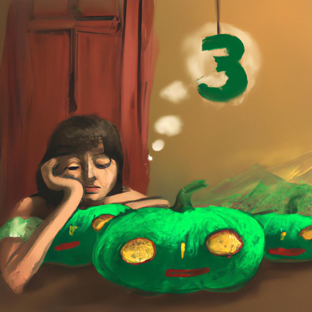 Imagem de capa do post "Descubra o Significado de Sonhar com Abobrinha Verde e Seus Números da Sorte!" com um desenho digital