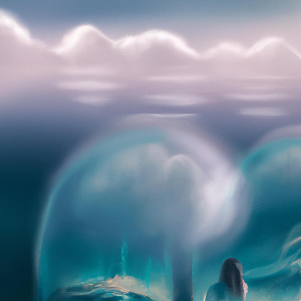 Imagem de capa do post "Sonhar com Água Cristalina e Calma: Descubra o Significado!" com um desenho digital
