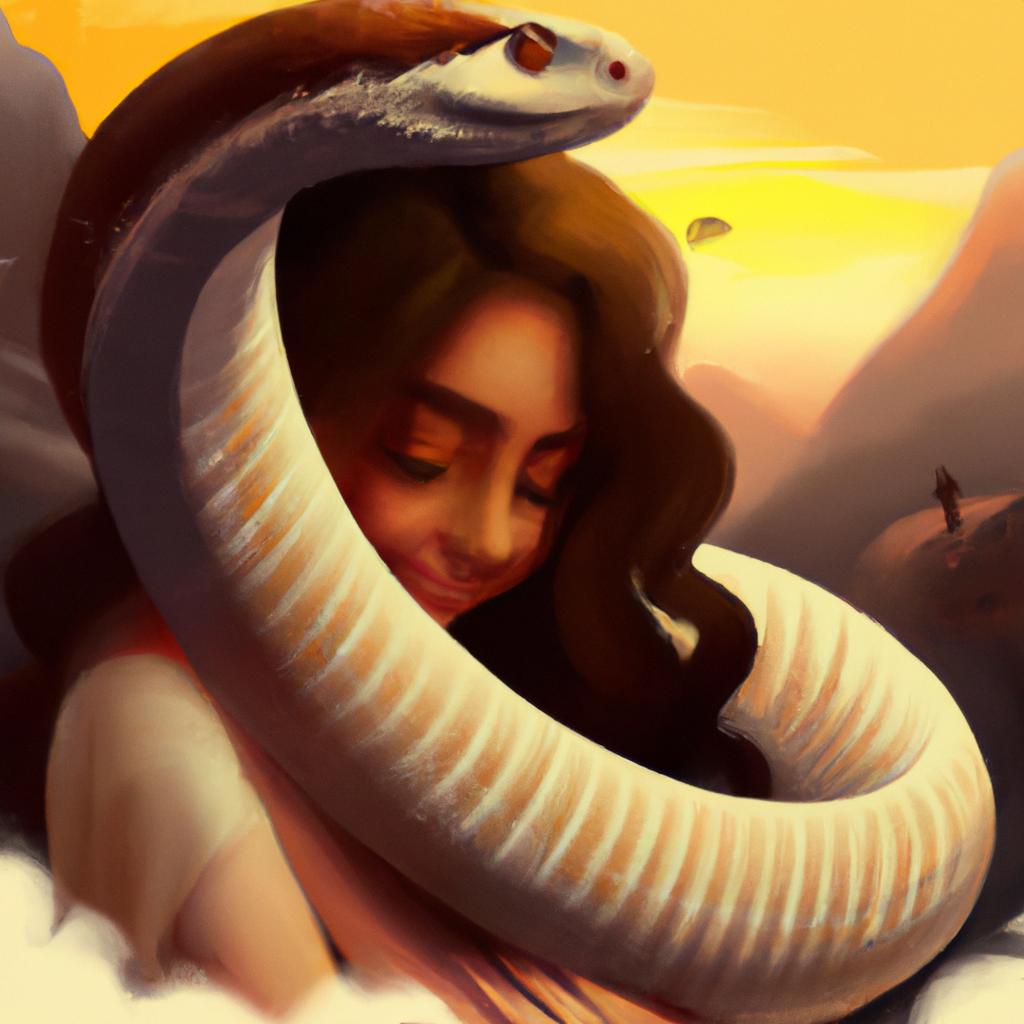 sonhar com alguem segurando uma cobra4