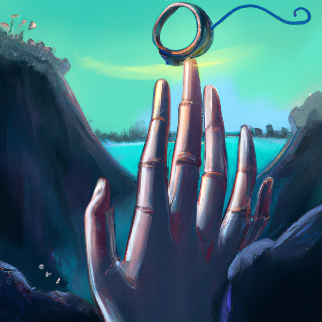 Imagem de capa do post "Sonhar com Aliança se Desmanchando: Descubra o Significado!" com um desenho digital