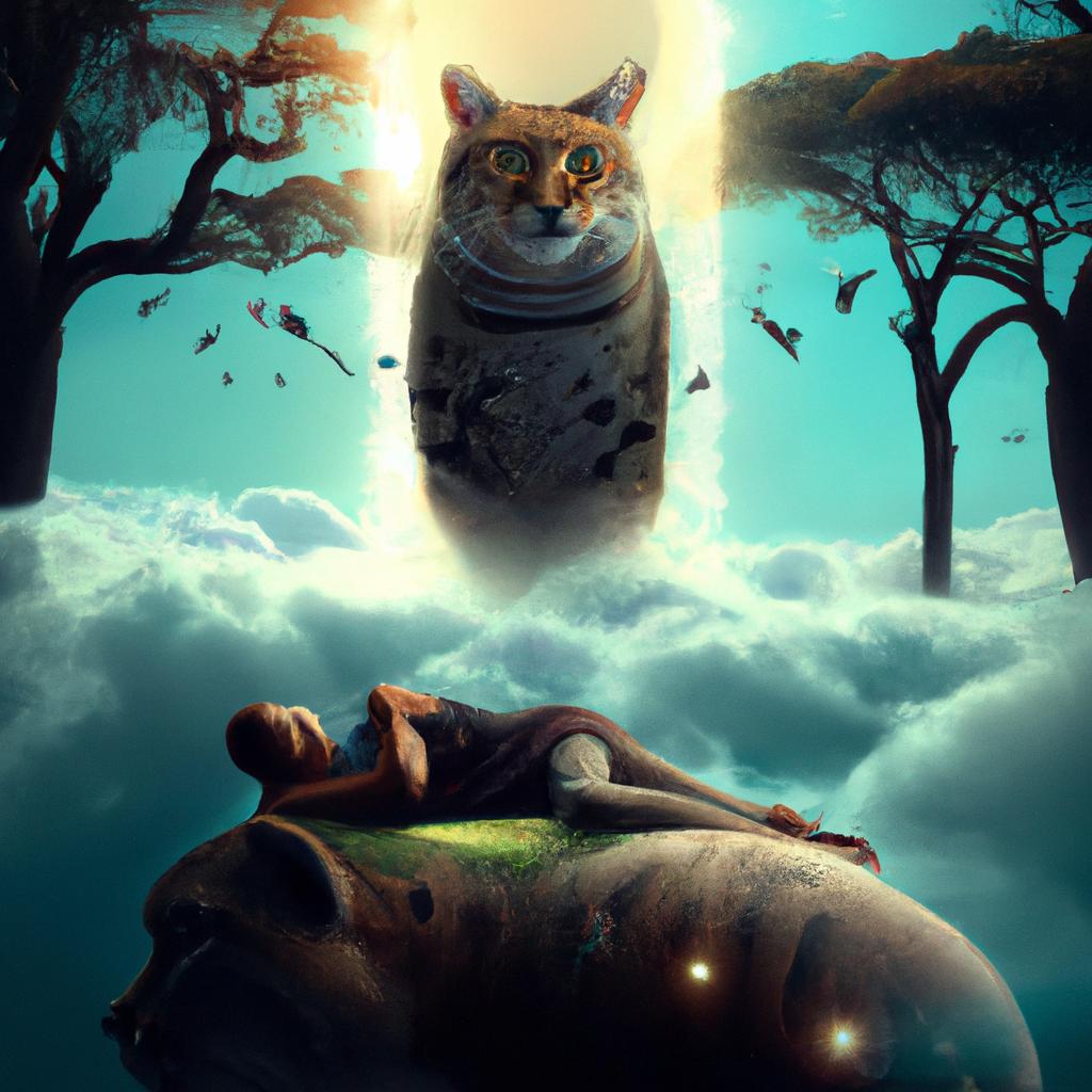Imagem de capa do post "Descubra o Significado de Sonhar com Animais Misturados!" com um desenho digital