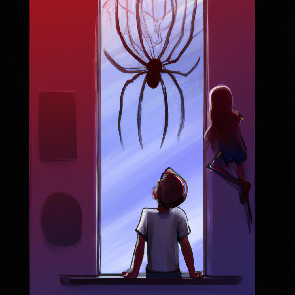 Imagem de capa do post Sonhar com Aranha na Parede: Descubra o Significado! com um desenho digital