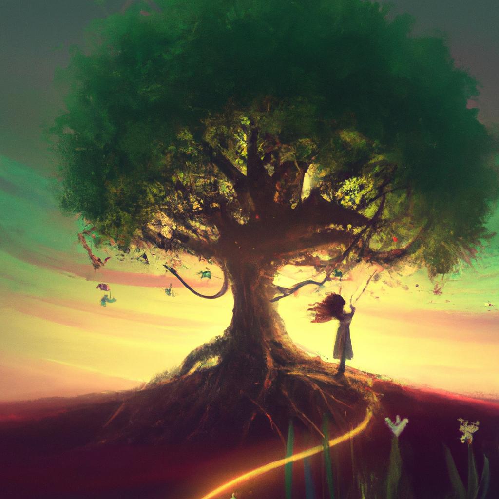 Imagem de capa do post Sonhar com Arvore da Vida: Descubra Seu Significado! com um desenho digital
