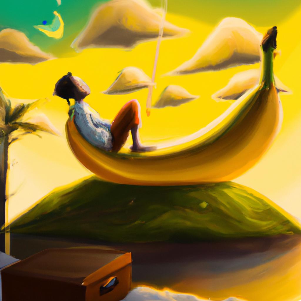 Imagem de capa do post "Descubra o que Significa Sonhar com Banana Amarela!" com um desenho digital
