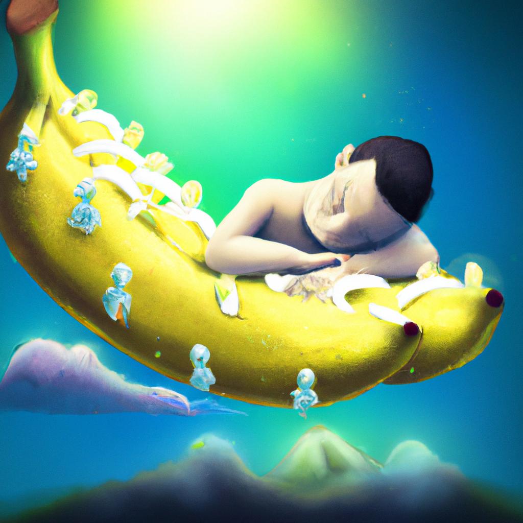 Imagem de capa do post "Sonhar com Bananas: O Significado Mais Bizarro de Todos!" com um desenho digital