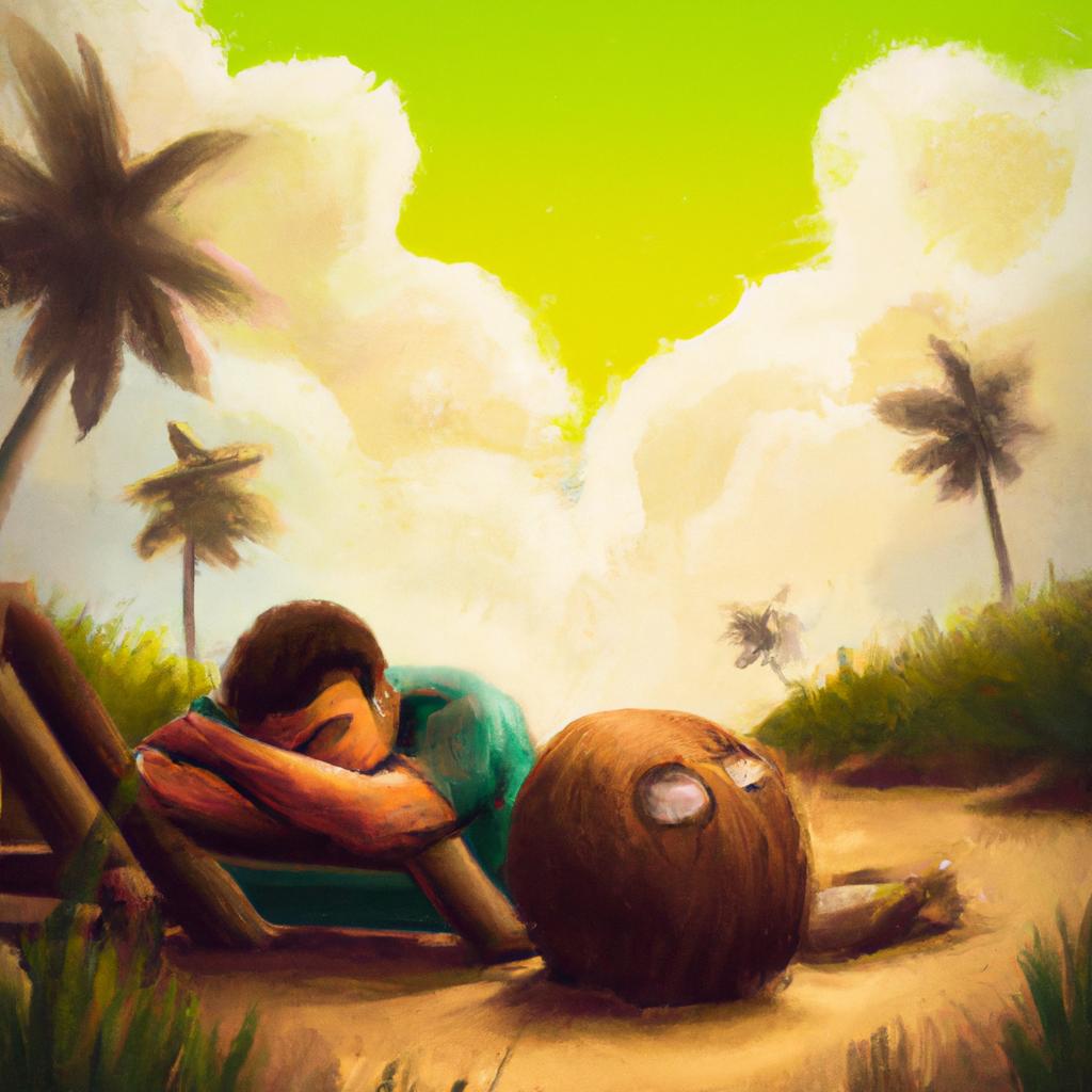 Imagem de capa do post "Sonhando com Coco: Descubra o Significado dos Seus Sonhos!" com um desenho digital