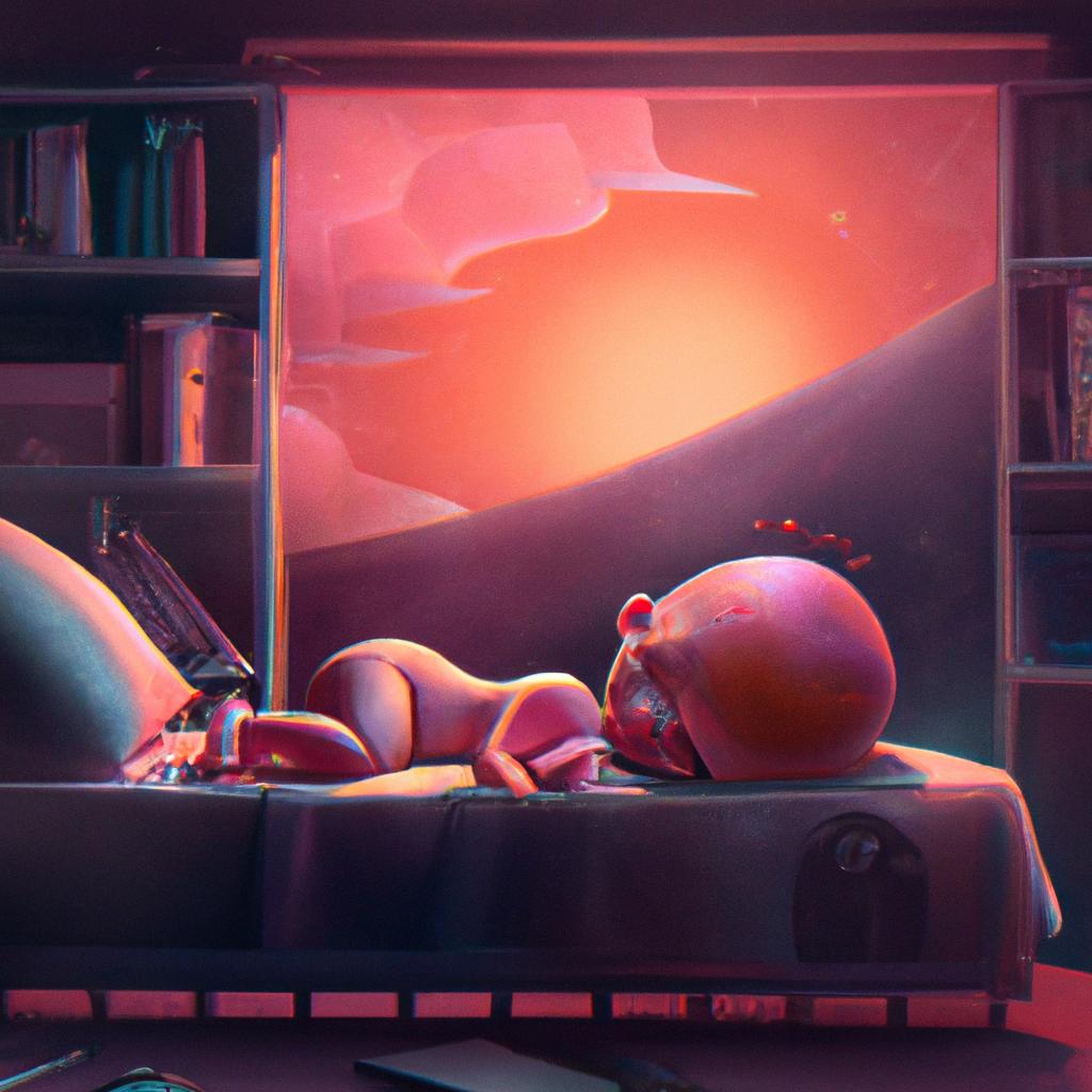 Imagem de capa do post "Sonhar com Bebê Deformado: O Que Significa?" com um desenho digital