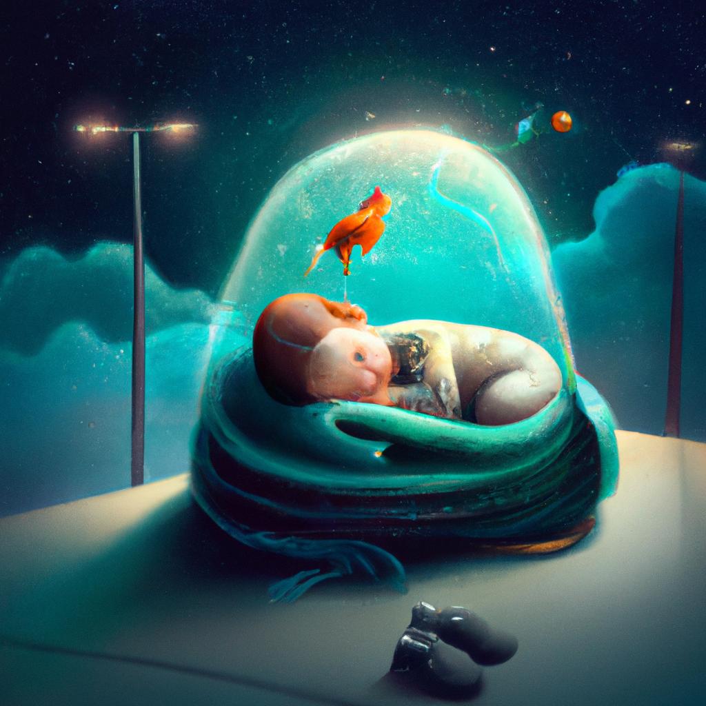 Imagem de capa do post "Significado de Sonhar com Bebê Menino: Descubra o que Significa!" com um desenho digital