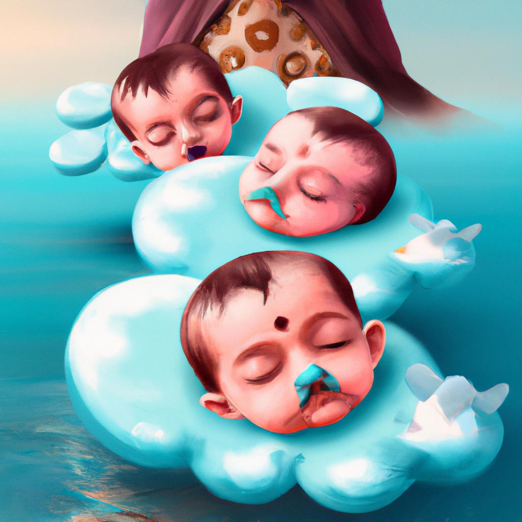 Imagem de capa do post "Descubra o Significado de 'Sonhar com Bebês Trigêmeos'!" com um desenho digital