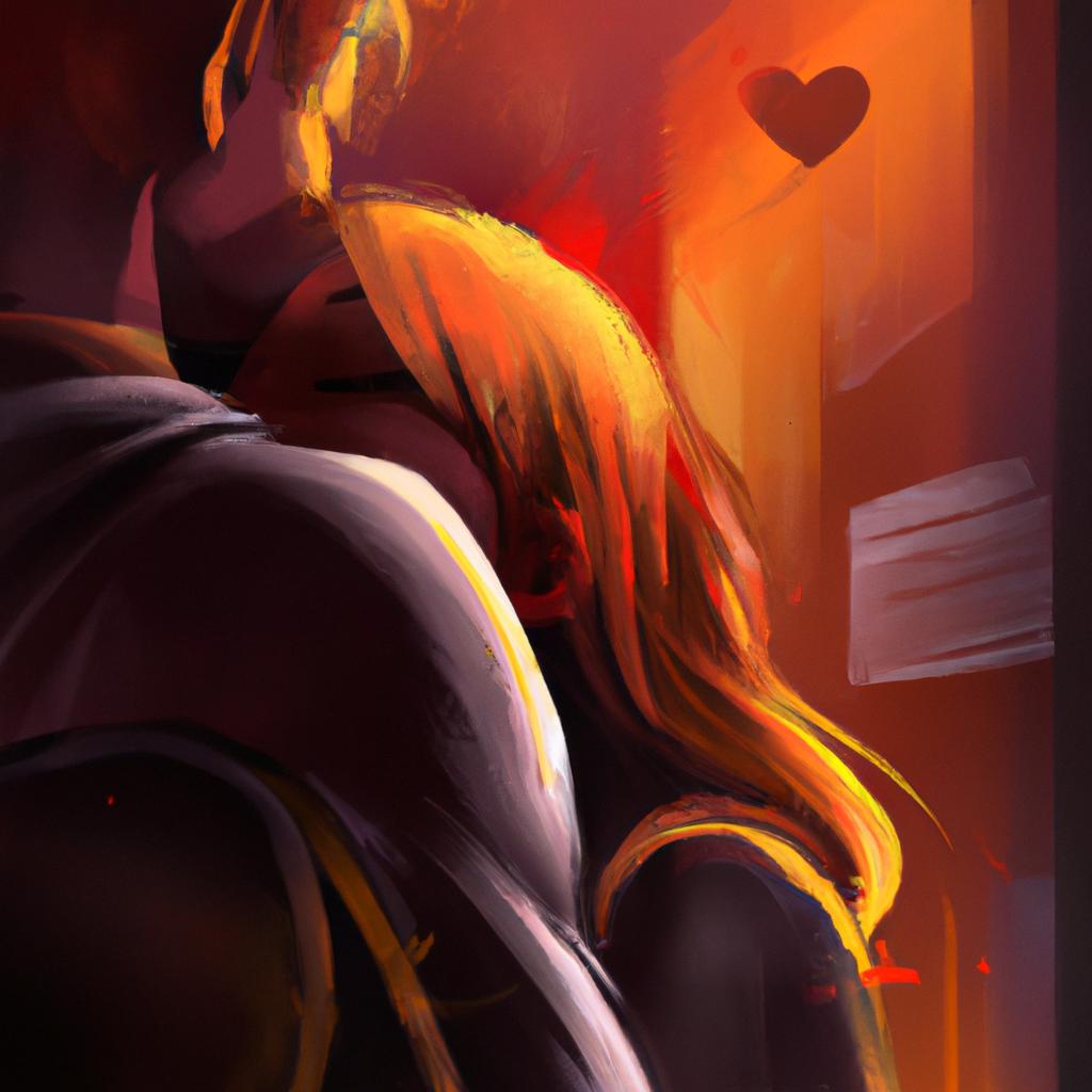 Imagem de capa do post Sonhar com Beijo nas Costas: Descubra o Significado! com um desenho digital