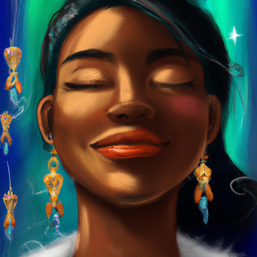 Imagem de capa do post "Descubra o que Significa Sonhar com Bijuterias Brincos!" com um desenho digital