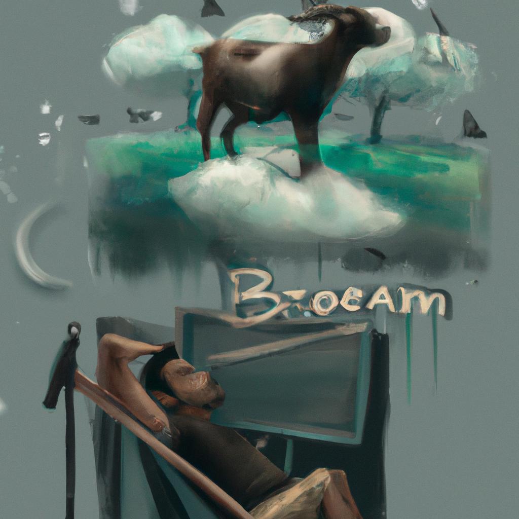 Imagem de capa do post "O Que Significa Sonhar com Bode Preto? Descubra Agora!" com um desenho digital