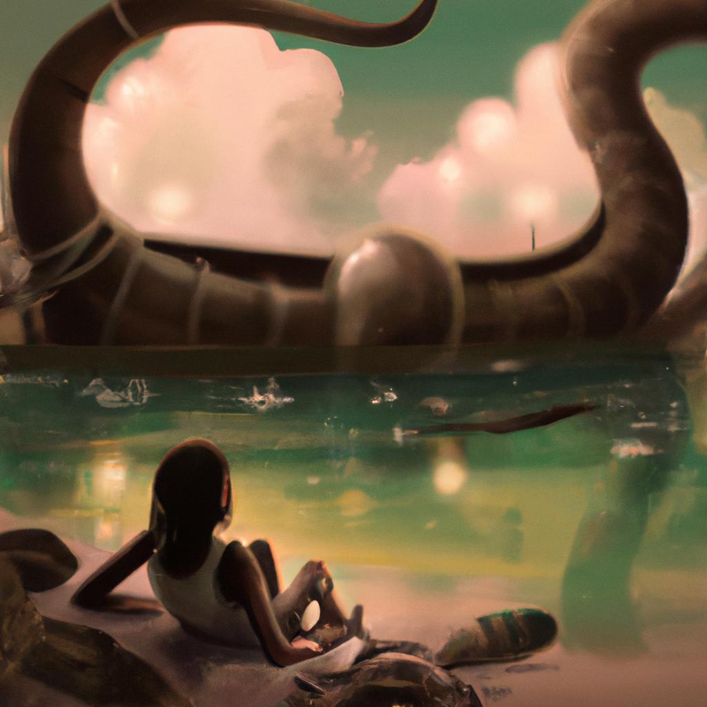 Imagem de capa do post Descubra o que Significa "Sonhar com Bote de Cobra" com um desenho digital