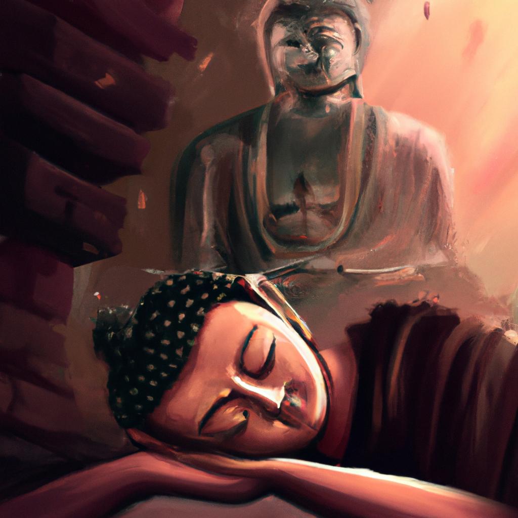Imagem de capa do post Sonhar com Buda: O Significado Surpreendente! com um desenho digital