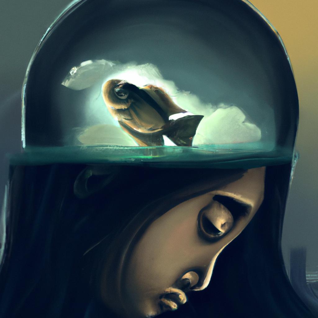 Imagem de capa do post "Sonhar com Cabeca de Peixe: Descubra o Significado!" com um desenho digital