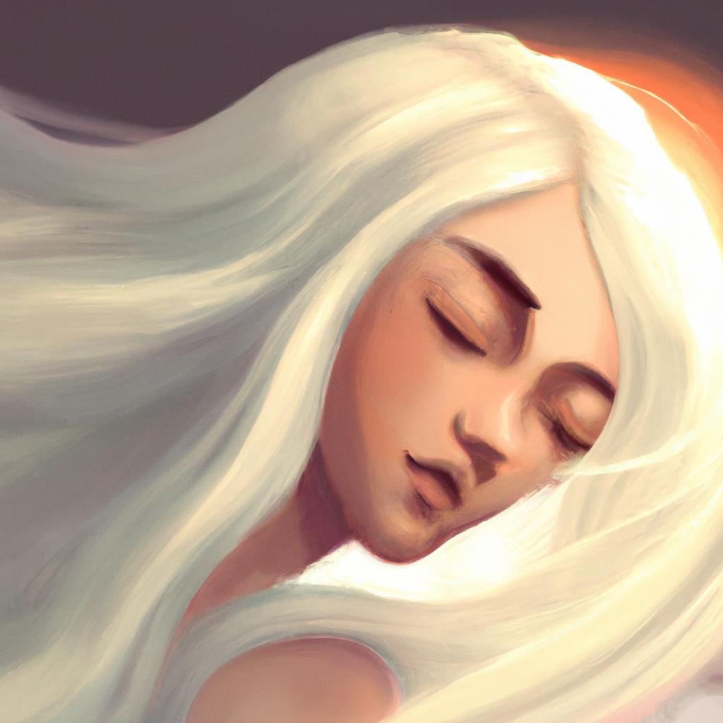 Imagem de capa do post "Descubra o Significado de Sonhar com Cabelo Branco de Outra Pessoa!" com um desenho digital
