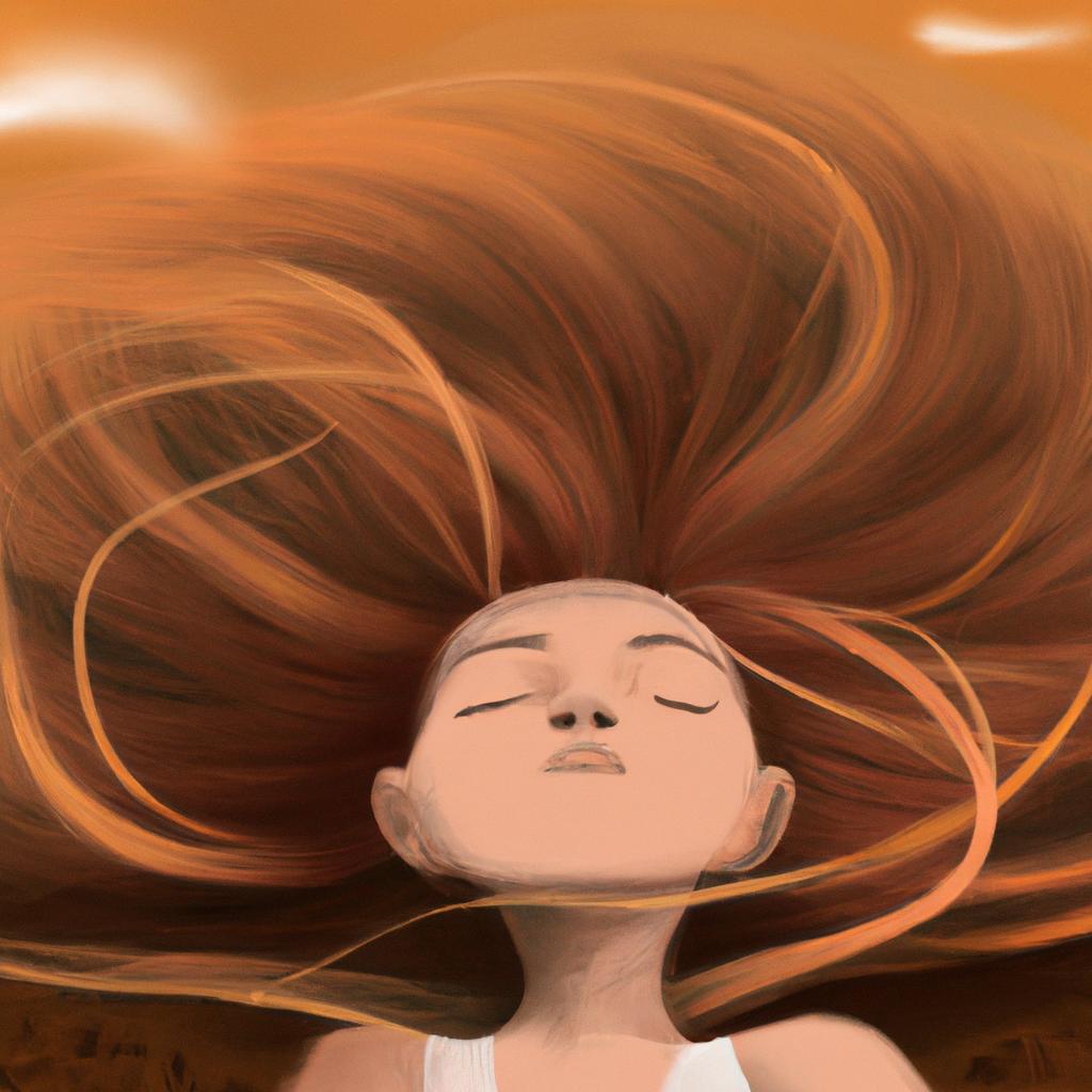 Imagem de capa do post "Descubra o Que Significa Sonhar com Cabelo no Chão!" com um desenho digital