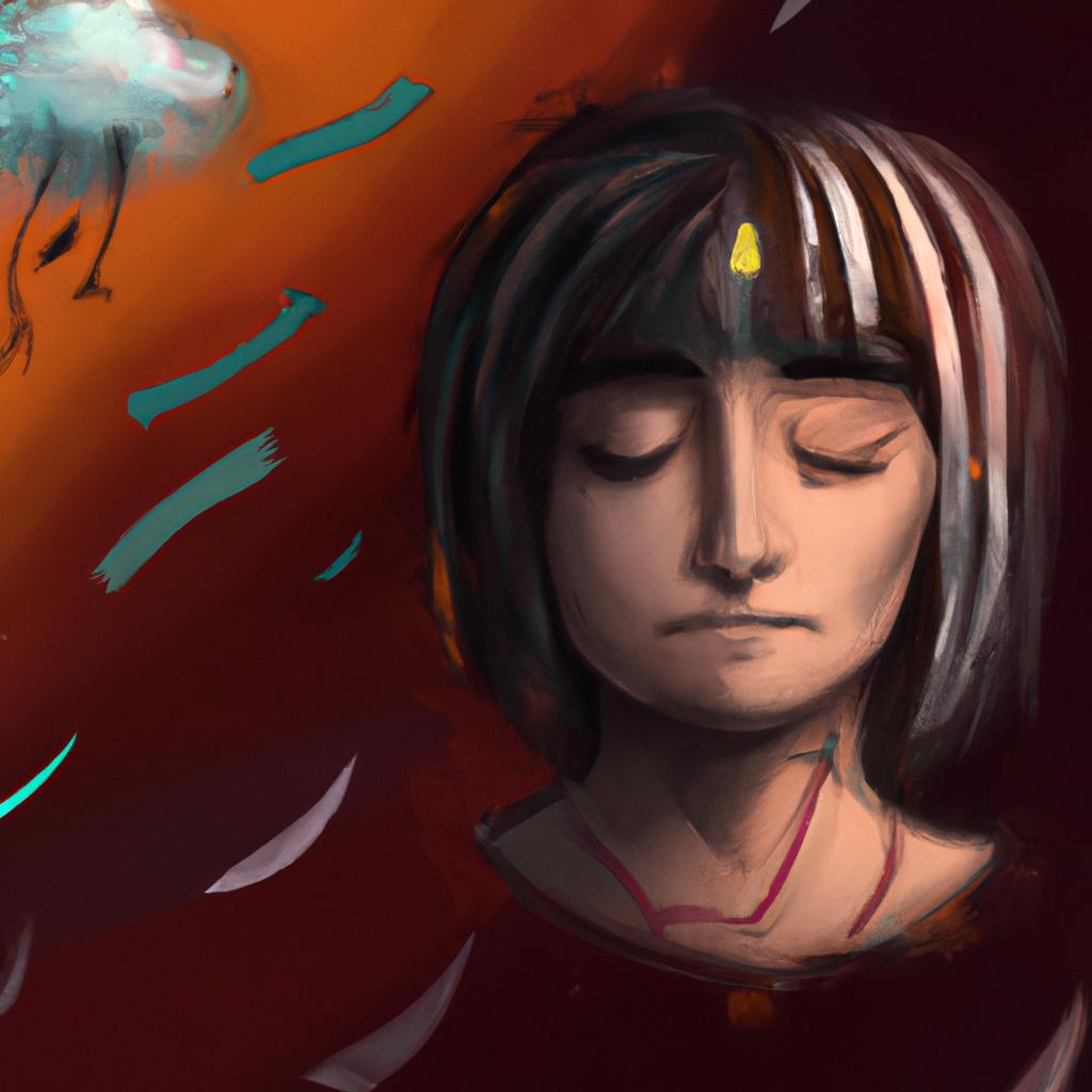Imagem de capa do post "Descubra o Que Significa Sonhar com Cabelo Quebrado ao Meio!" com um desenho digital