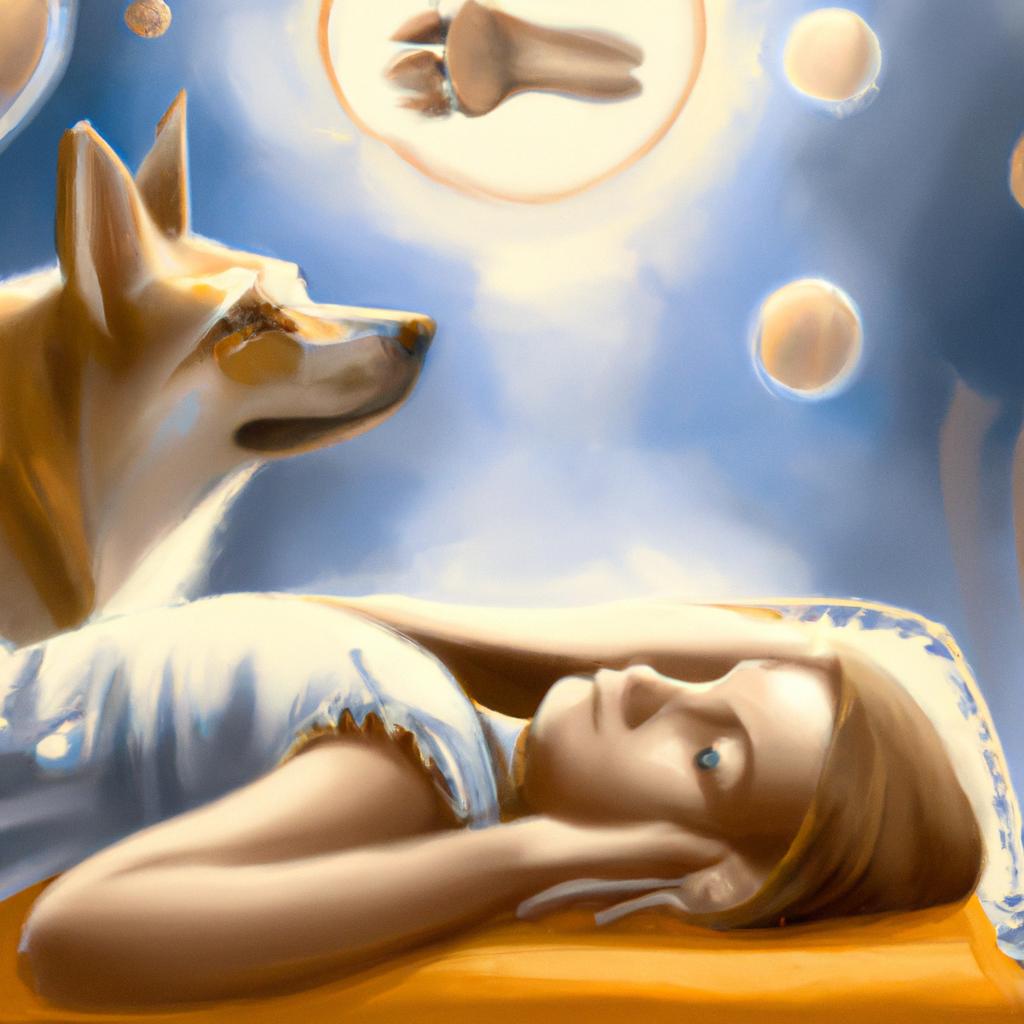Imagem de capa do post "Sonhar Com Cachorro Bege: Descubra O Que Isso Significa!" com um desenho digital