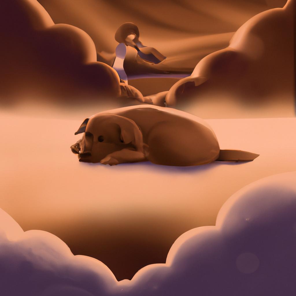 Imagem de capa do post "Sonhar com Cachorro Filhote Marrom: Descubra o Significado!" com um desenho digital