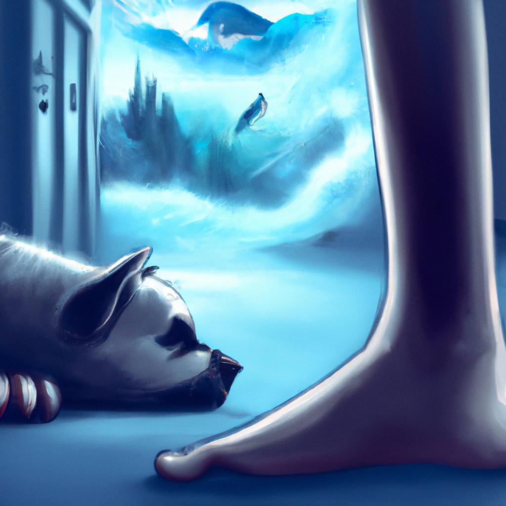 Imagem de capa do post Descubra o que Significa Sonhar com Cachorro Mordendo Seu Pé! com um desenho digital