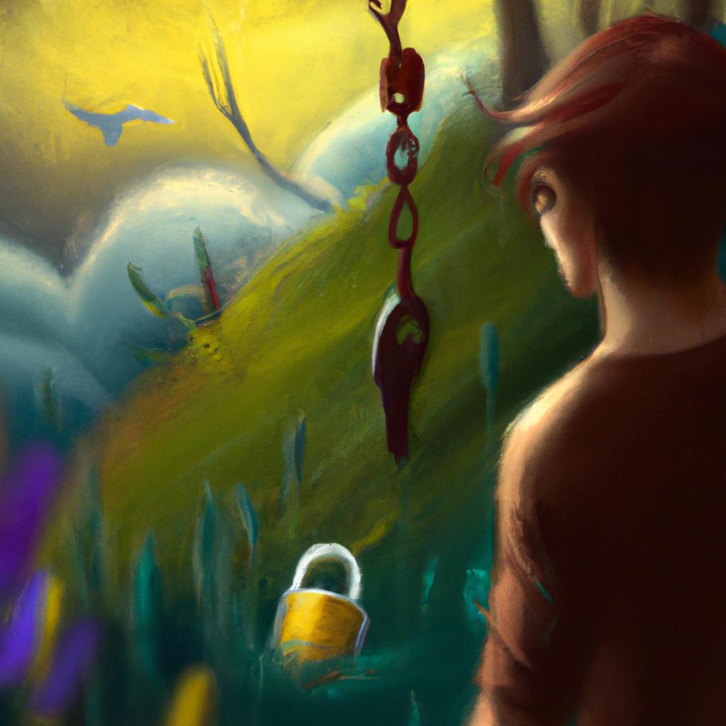 Imagem de capa do post "Descubra o Significado de Sonhar com Cadeado Jogo do Bicho!" com um desenho digital
