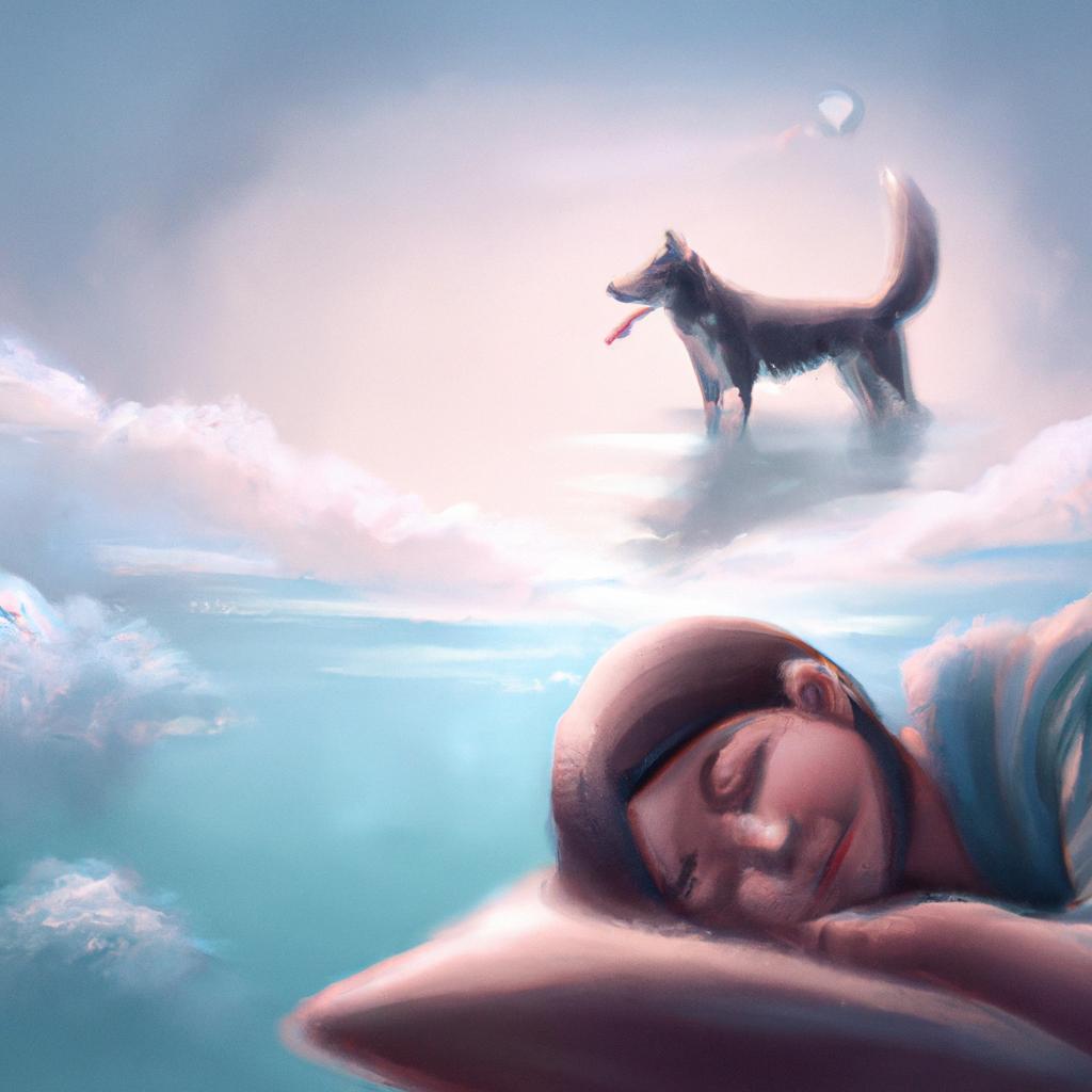 Imagem de capa do post "Descubra o Significado de Sonhar com Cadela Prenha!" com um desenho digital
