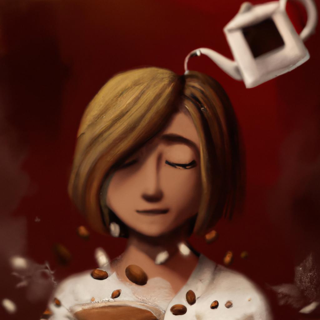 Imagem de capa do post "Descubra o que Significa Sonhar com Café!" com um desenho digital