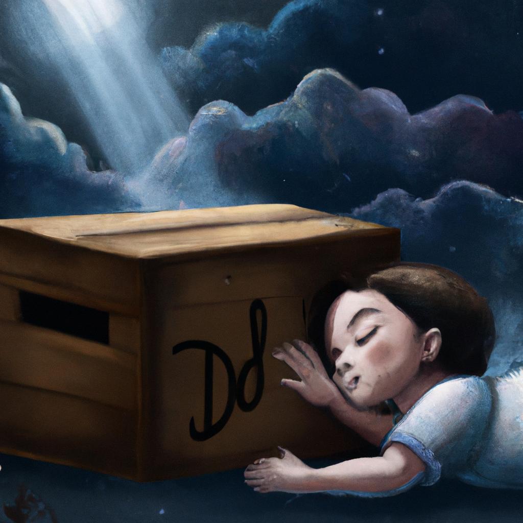Imagem de capa do post "Descubra o Significado Quando Sonhar com Caixão de Bebê!" com um desenho digital