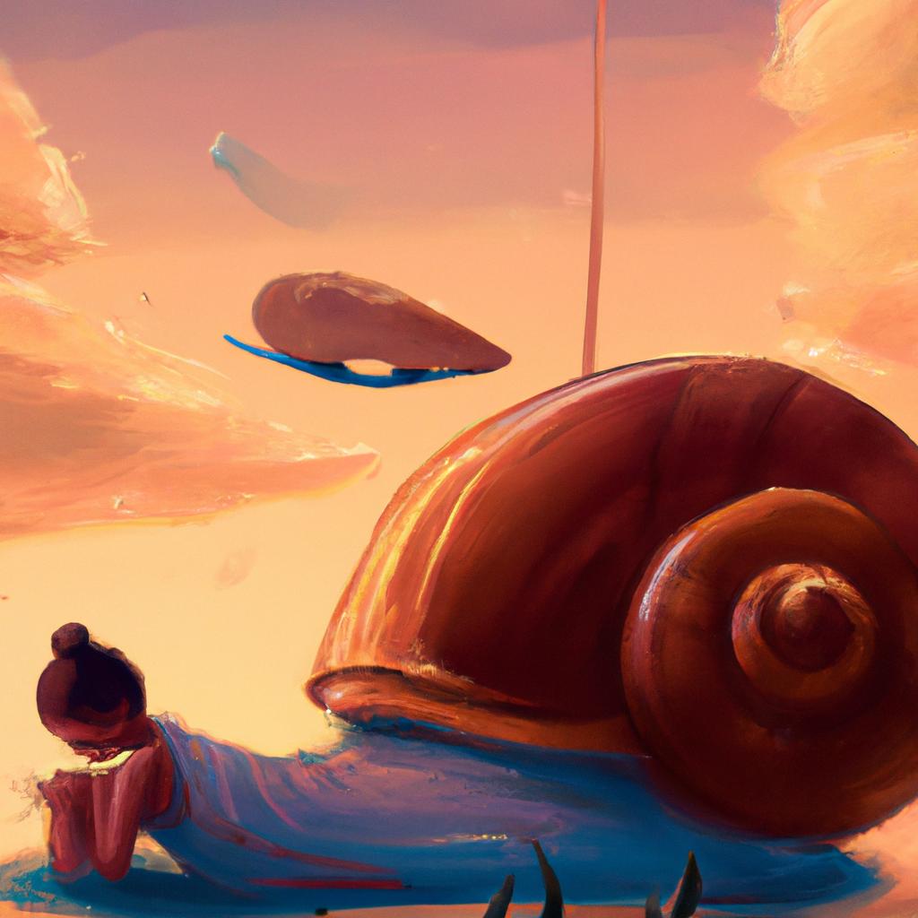 Imagem de capa do post "Descubra o Significado de Sonhar com Caramujo Pequeno!" com um desenho digital