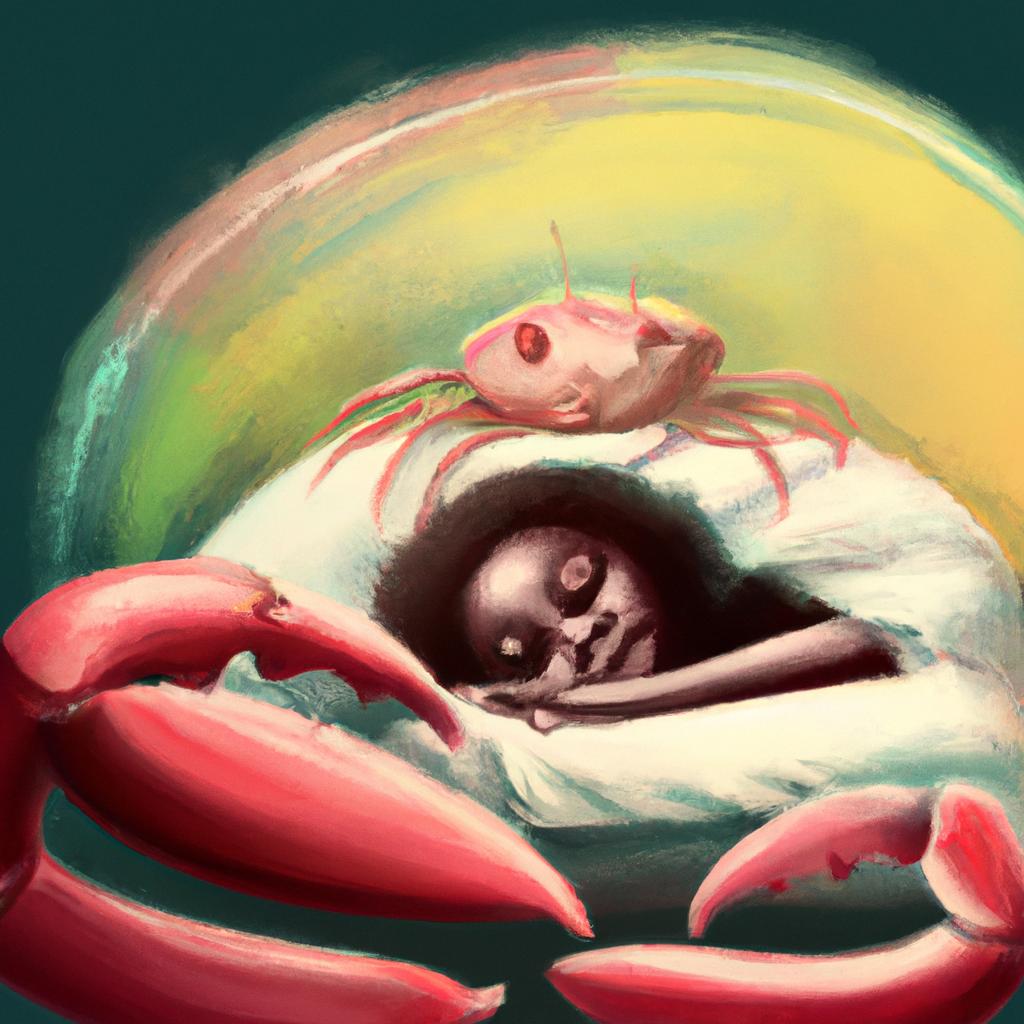 Imagem de capa do post Sonhar com Caranguejo Candomble: O Que Significa? com um desenho digital