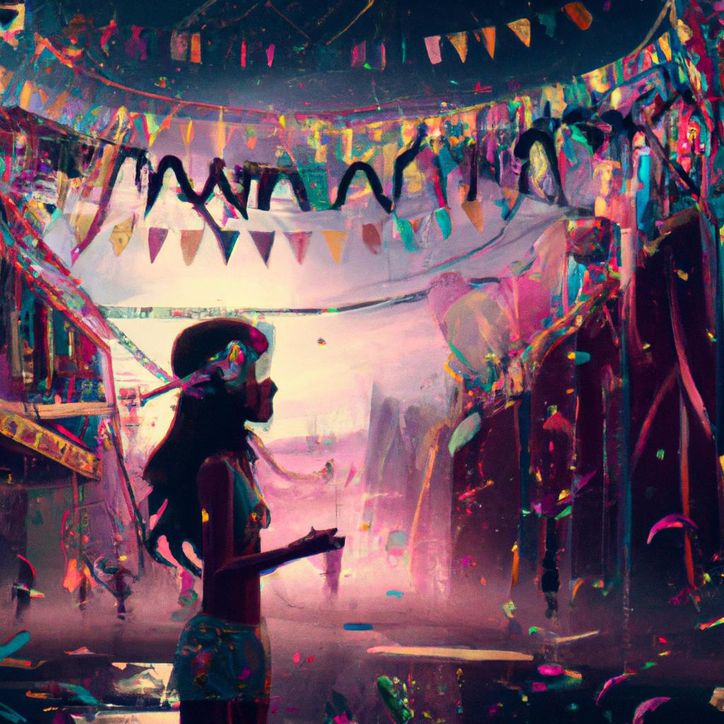 Imagem de capa do post "Sonhar com Carnaval: Descubra o Significado dos Seus Sonhos!" com um desenho digital