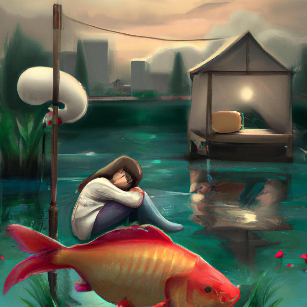 Imagem de capa do post "Descubra o Significado de Sonhar com Carpa: Uma Revelação Surpreendente!" com um desenho digital