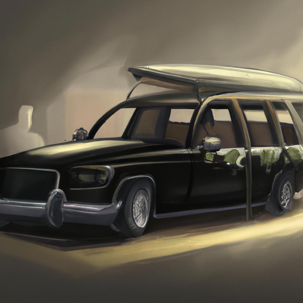 Imagem de capa do post "Sonhar com Carro Fúnebre: A Chave para Revelar o Significado." com um desenho digital