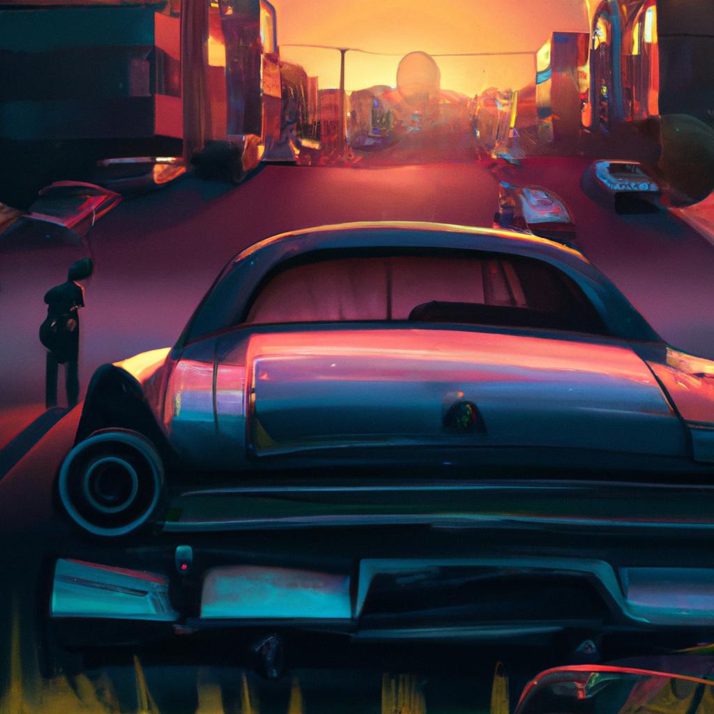 Imagem de capa do post "Descubra o que Significa Sonhar com Carro Parado!" com um desenho digital