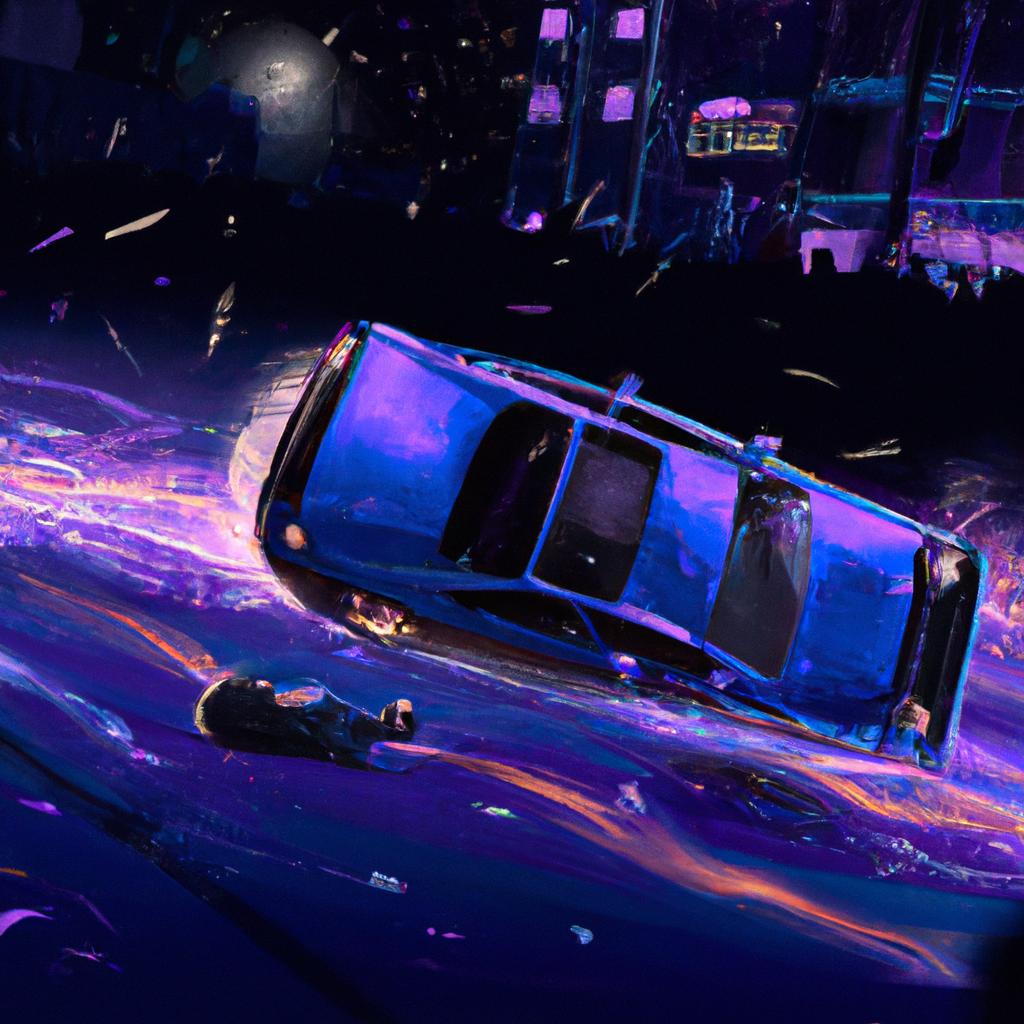 Imagem de capa do post "Descubra o Significado de Sonhar com Carro Tombando!" com um desenho digital