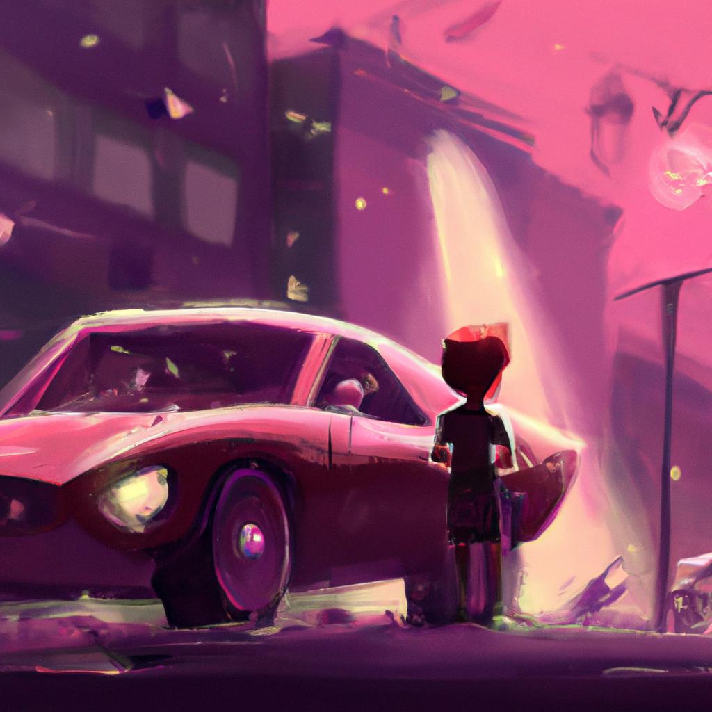 Imagem de capa do post "Sonhar com Carros Batidos: Entenda o Significado!" com um desenho digital