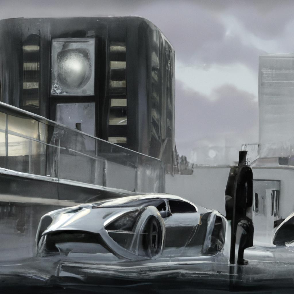 Imagem de capa do post "Descubra o que Significa Sonhar com Carros de Luxo Cinza!" com um desenho digital