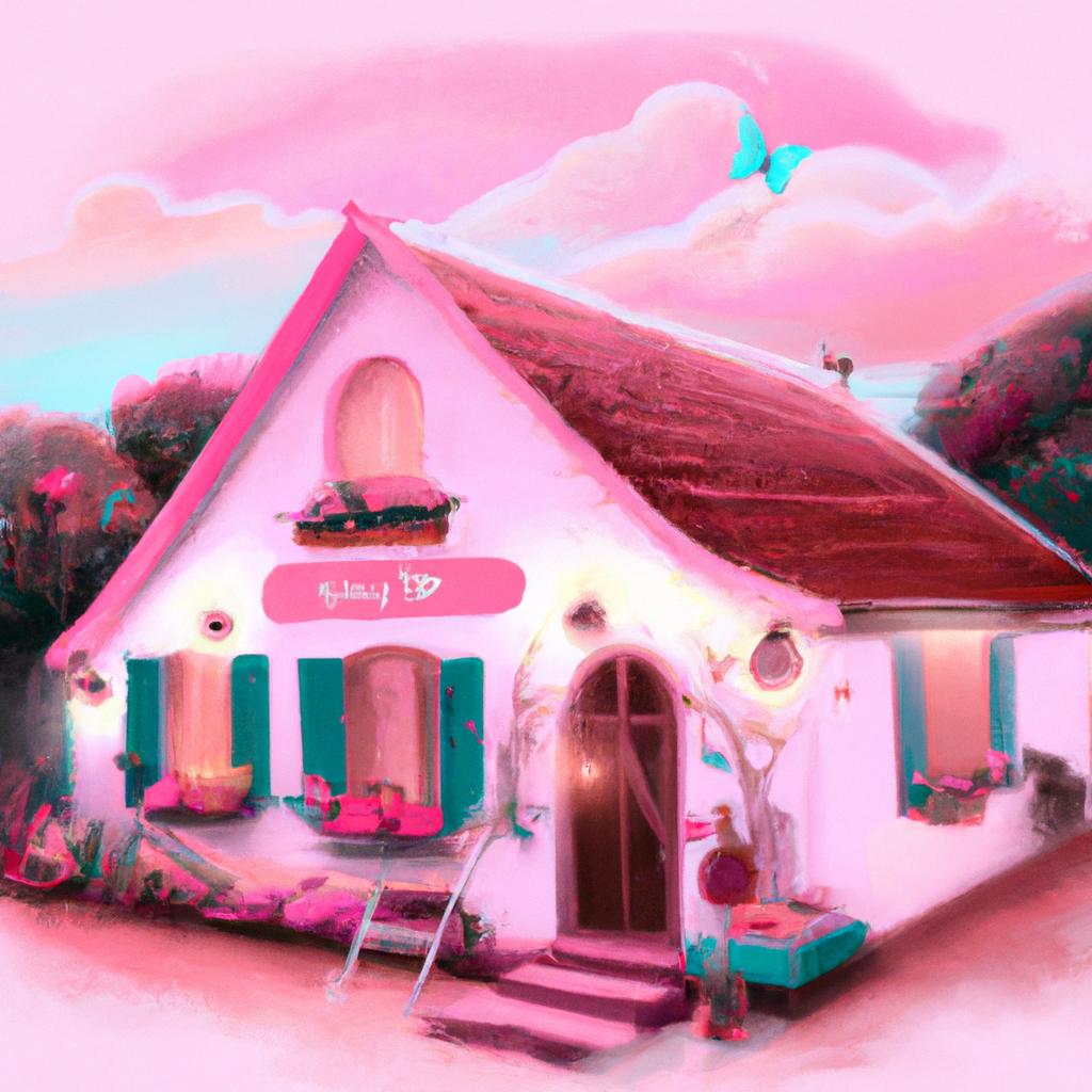 sonhar com casa cor de rosa2